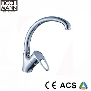 Matt Black color  single lever Brass Kitchen Sink Mixer