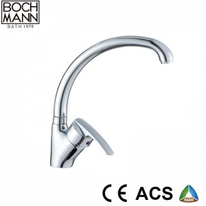 Copper Ce Saso Saber swan neck kitchen Faucet