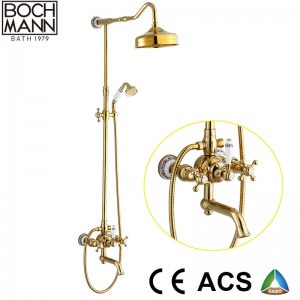 Luxury Traditional  Full brass concealed shower set faucet