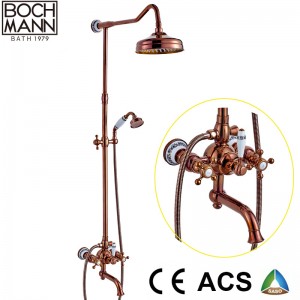 Luxury Traditional  Full brass concealed shower set faucet
