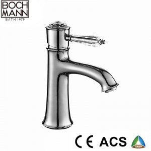 crystal handle brass top counter  basin faucet