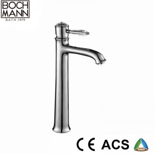 crystal handle brass water basin faucet