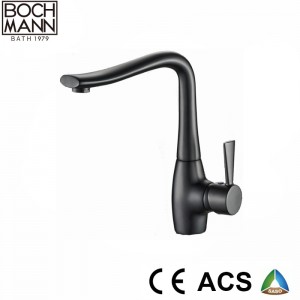 Morden Design Brass Single Handle Deck Mounted Basin Water Mixer Faucet