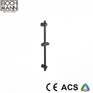 matt black color SS handle shower bar