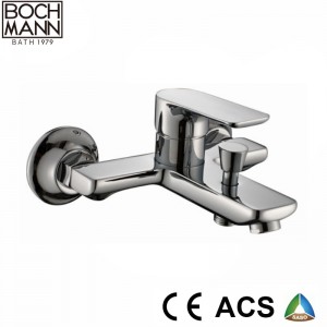 Wide Spout Brass Material Standard Chrome Plating High Water Bathroom Basin Faucet