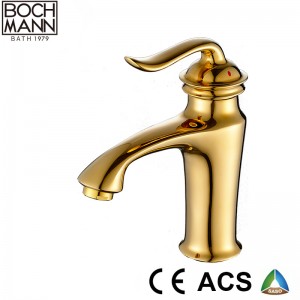 golden color brass sanitary ware bathroom bath shower mixer