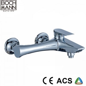 Long Slim Design Chrome Gold Color High Counter Basin Wash Hand Faucet