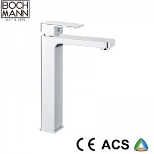morden brass heavy weight square high basin mixer