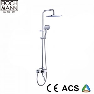 Ultra Thin Brass Body Bath Shower Set with ABS Shower Head