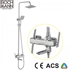 luxury traditional  brass  rain shower set faucet for bathroom
