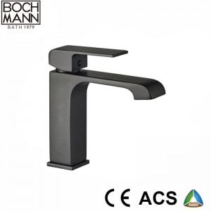 morden square Copper Ce Saso Saber  Bathroom Basin Faucet