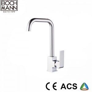 morden square Copper Ce Saso Saber  Bathroom Bath Faucet