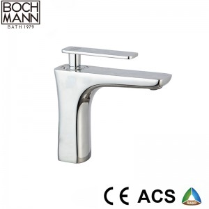 Square Chrome Plated Basin Mixer