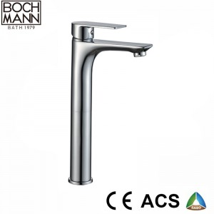 matt black color high  bathroom basin faucet