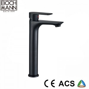 matt black painted color  bathroom basin faucet