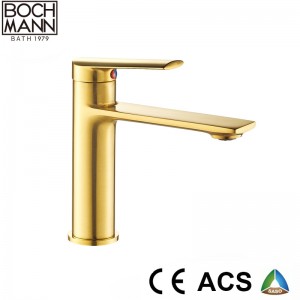 patent morden brass gold basin mixer