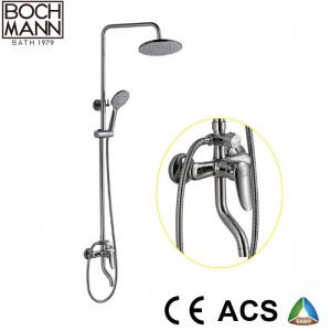 chrome round shape brass kitchen sink faucet
