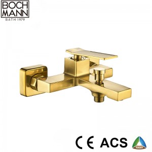 morden brass kitchen sink mixer  in brushed gold color