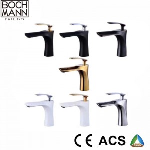 Black Color New  Revolving Handle Copper Basin Faucet
