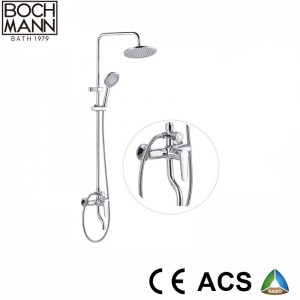 matt black Rain Shower Set Faucet with Brass Body