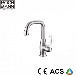 Black Color New  Revolving Handle Copper Basin Faucet