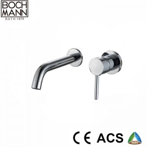 Black Color Wall Tap and Bathroom Basin Faucet