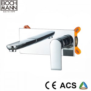 Black Color Wall Tap and Bathroom Basin Faucet
