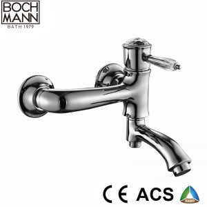 crystal handle brass top counter  basin faucet