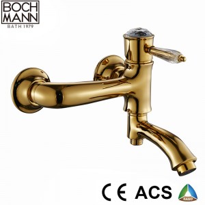 Luxury Traditional  golden color rain shower set faucet