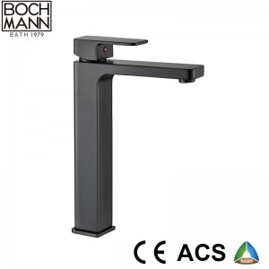 morden brass heavy weight square high basin mixer