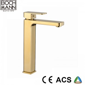 morden brass heavy weight square high basin mixer