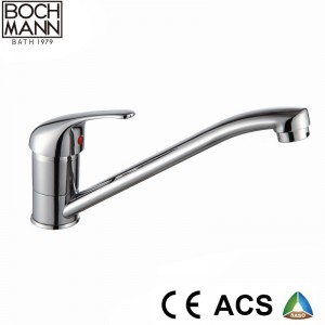 Europe Simple Long Spout Single Hole Sink Water Faucet with Ce
