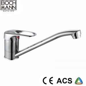 Europe Simple Long Spout Single Hole Sink Water Faucet with Ce