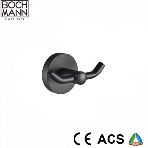 matt black  brass  bathroom robe hook