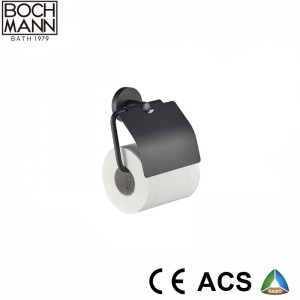 matt black color brass  towel ring