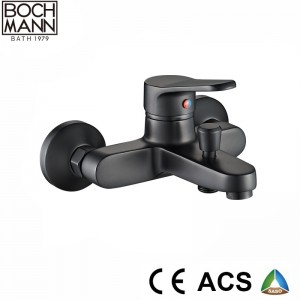 Zinc Metal matt black shower faucet