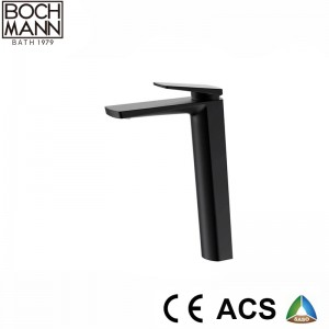CK-21D1XLB 2021 new design patent matt black brass high basin faucet
