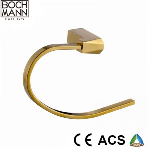 Chinese Factory Bathroom Accessory Metal Half Round Towel Ring