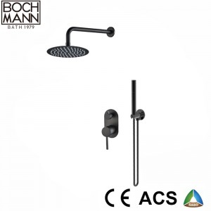 Black Color Brass Body Shower Set
