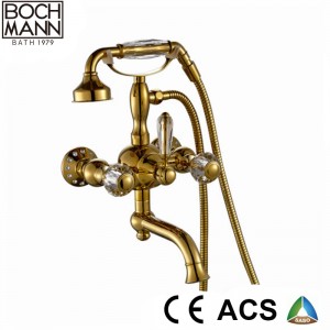 Luxury Traditional  Full brass  double handle basin faucet