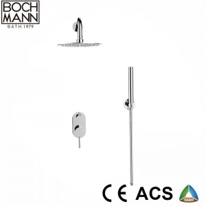 Chrome Color Shower Set and Brass Mixer