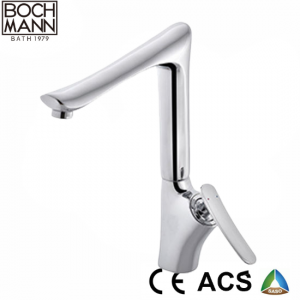 Art Design Brass Chrome Short Basin Water Mixer Tap Faucet