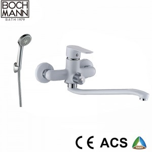 Bathroom Tub Faucet and Zinc Body Wall Shower Faucet with Plastic Handle Shwoer