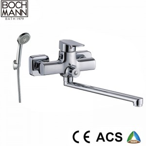 Bathroom Tub Faucet and Zinc Body Wall Shower Faucet with Plastic Handle Shwoer