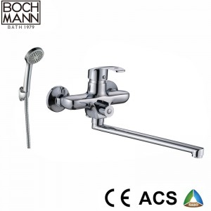 Bathroom Tub Faucet and Zinc Body Wall Shower Faucet with Plastic Handle Shwoer