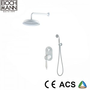 White Color Shower Set and Bathroom Shower Mixer
