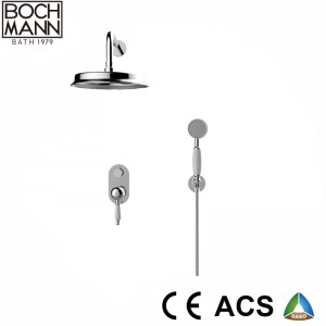 Chrome Color Shower Set and Brass Bathroom Shower Mixer