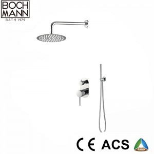 Chrome Color Shower Set and Brass Mixer