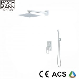 White Color Shower Set and All Brass Shower Faucet