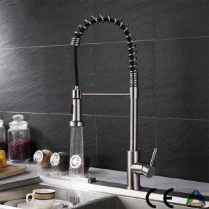 Competitive Price Simple Design Brass Pull out Kitchen Faucet